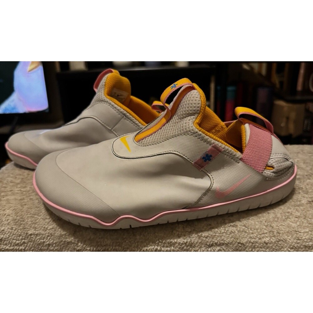 Nike Air Zoom Pulse Medical Nursing Shoes Grey Pink Yellow CT1629-002 M 8 W 9.5